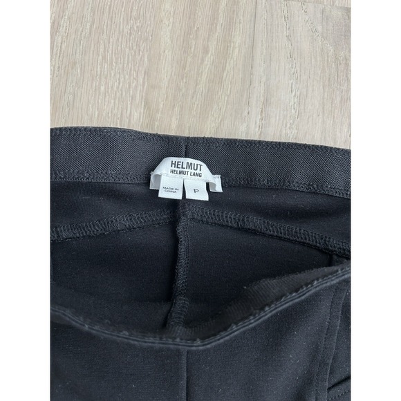 HELMUT LANG Black Rayon Blend Leggings Petite Sz XS Small Style CS1530H - Picture 3 of 6